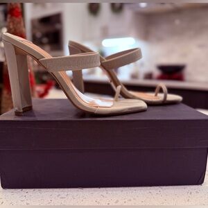 🤍👡🤎Tony Bianco Sierra Stone Block Heel Sandals Size 6.5 | 4” Heel | Box Included